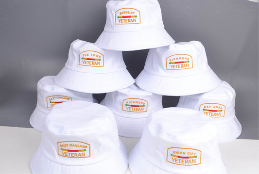 Bucket Hats Black And White - East Oakland ,West Oakland, Berkeley, And Many More..