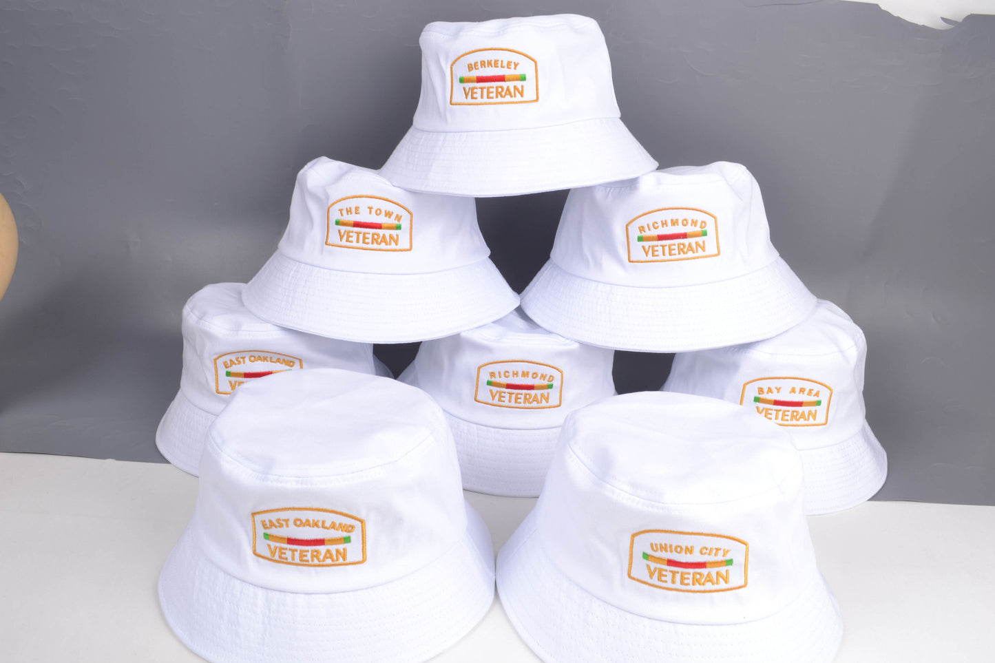 East Oakland ,West Oakland, Berkeley, And Many More.. Bucket Hats Black And White -